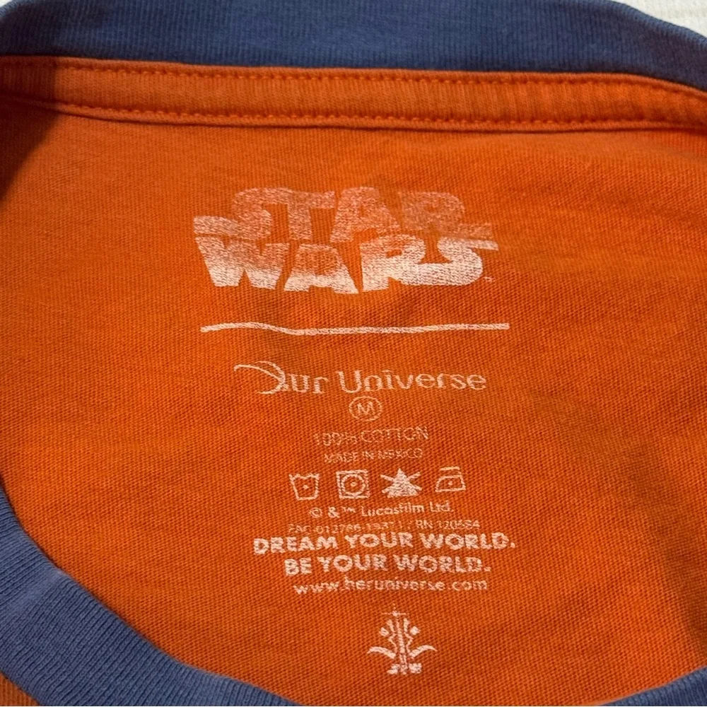Star Wars Ahsoka Tano Long Sleeve Tee M Blue Orange Graphic Unisex - Picture 3 of 6